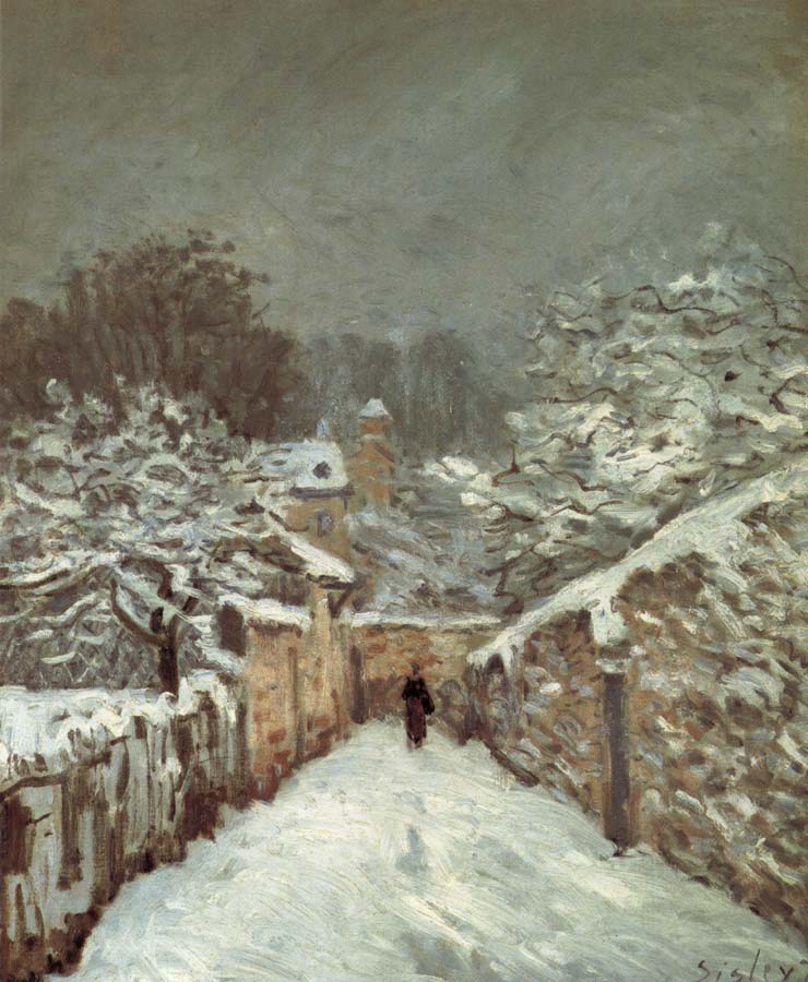 Snow at louveciennes